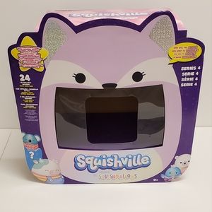 Squishmallows Squishville Series 4 Capsule Cardboard Display Box Fay the Fox